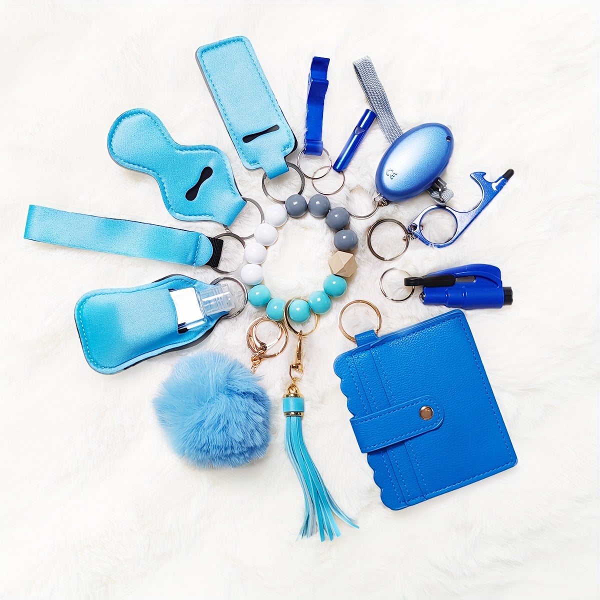 Σετ Ασφαλείας 12 Τεμαχίων για Γυναίκες - Μπρελόκ Αυτοάμυνας Πολλαπλών Χρήσεων