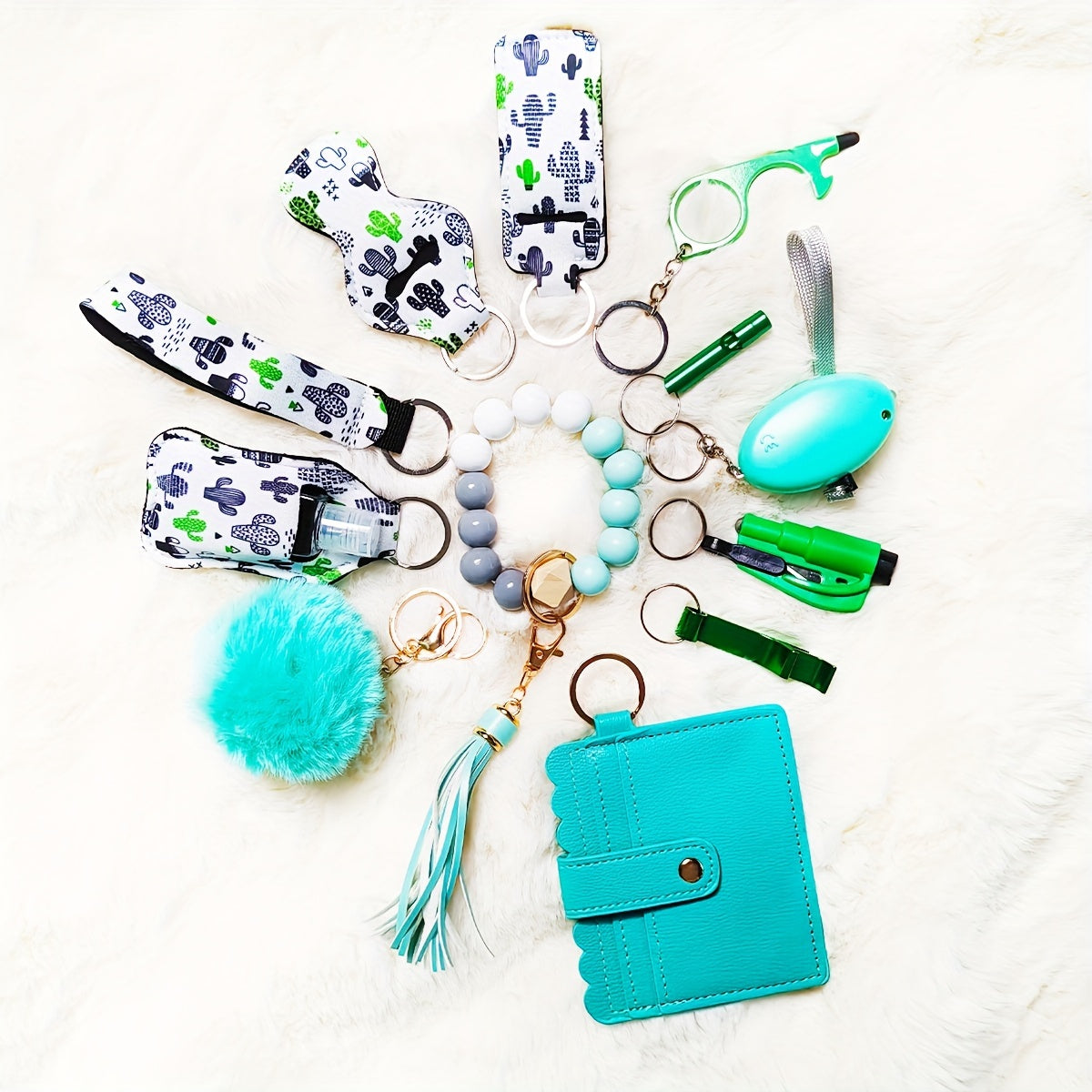 Σετ Ασφαλείας 12 Τεμαχίων για Γυναίκες - Μπρελόκ Αυτοάμυνας Πολλαπλών Χρήσεων