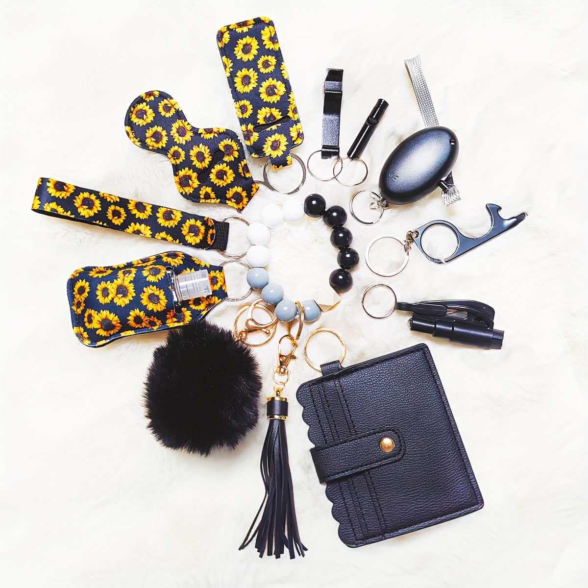 Σετ Ασφαλείας 12 Τεμαχίων για Γυναίκες - Μπρελόκ Αυτοάμυνας Πολλαπλών Χρήσεων