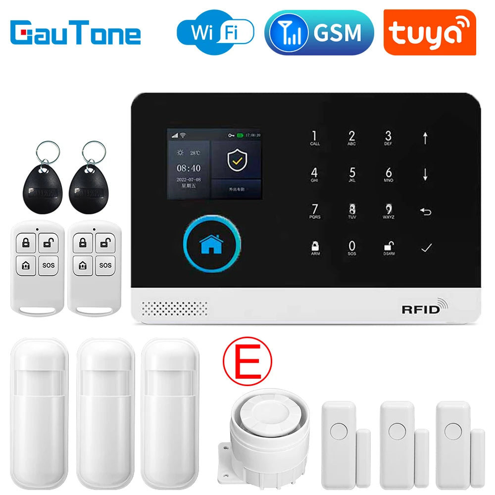 Σύστημα Συναγερμού GSM WiFi TUYA - Ασύρματο Smart Home 433MHz για Προστασία Σπιτιού