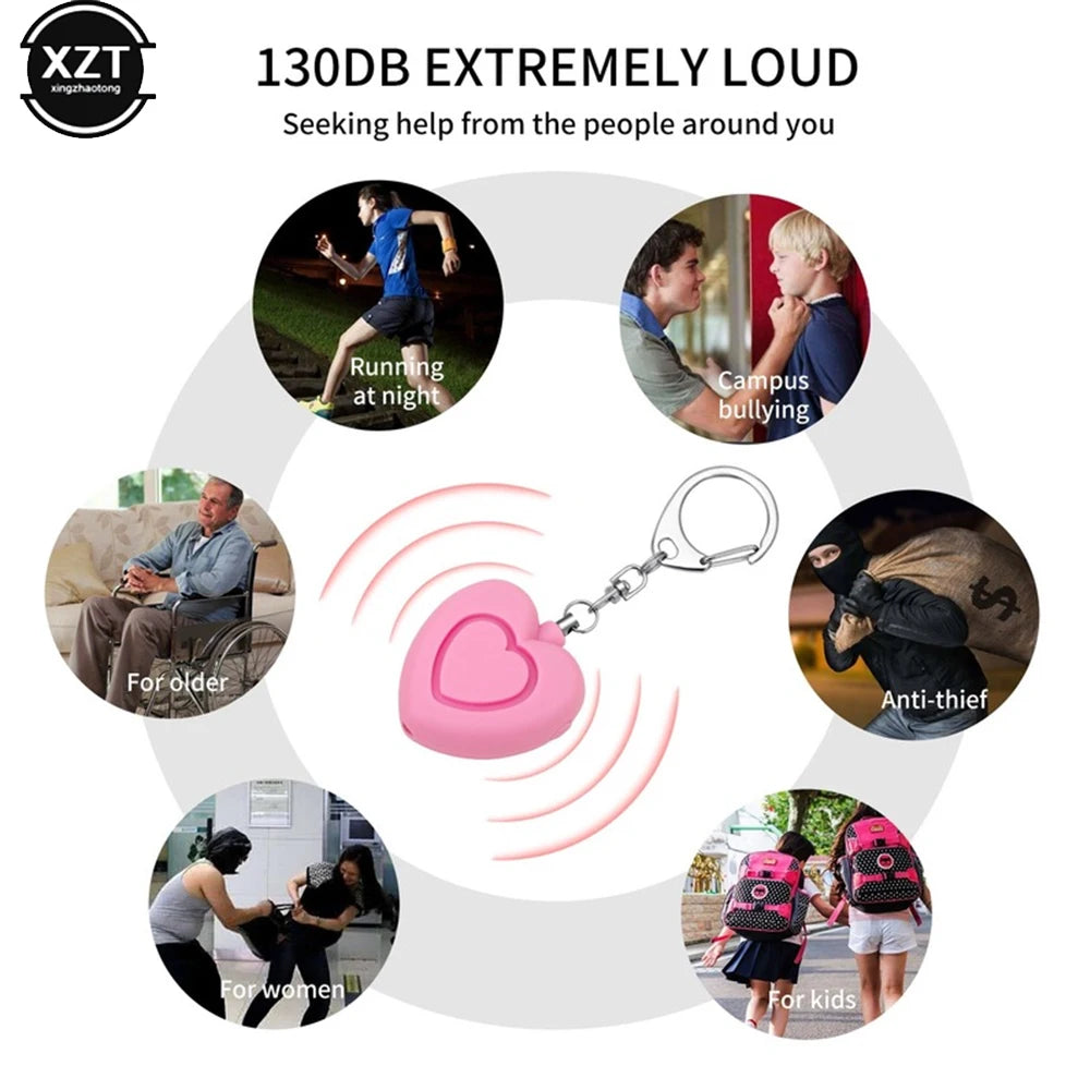 Συναγερμός Αυτοάμυνας 130dB με LED Φως - Personal Safety Alarm Keychain για Γυναίκες