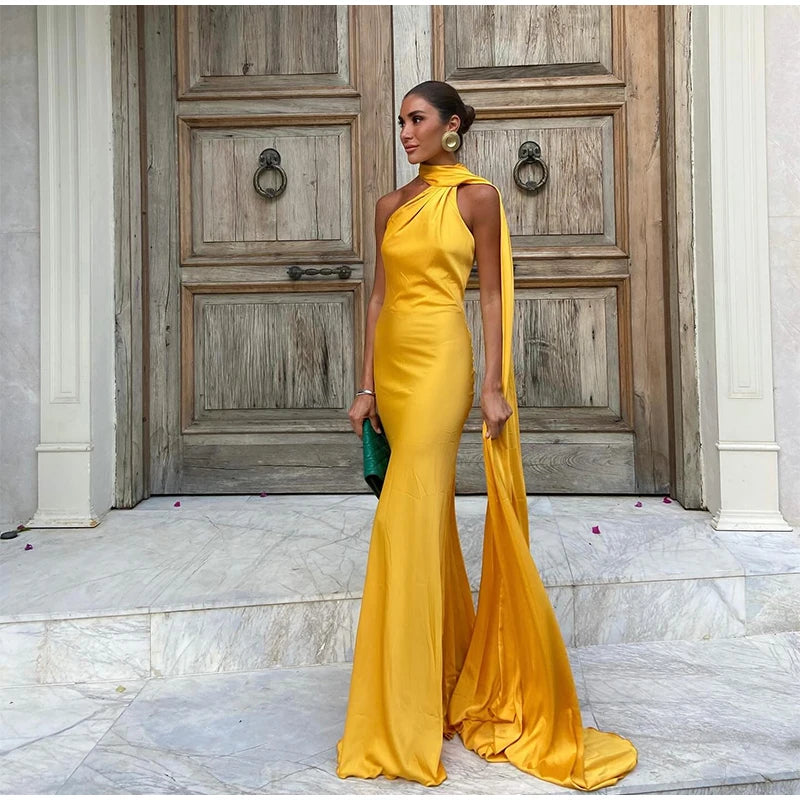 Σατέν Καλοκαιρινό Φόρεμα