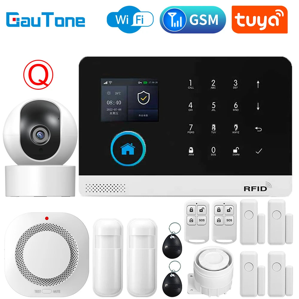Σύστημα Συναγερμού GSM WiFi TUYA - Ασύρματο Smart Home 433MHz για Προστασία Σπιτιού