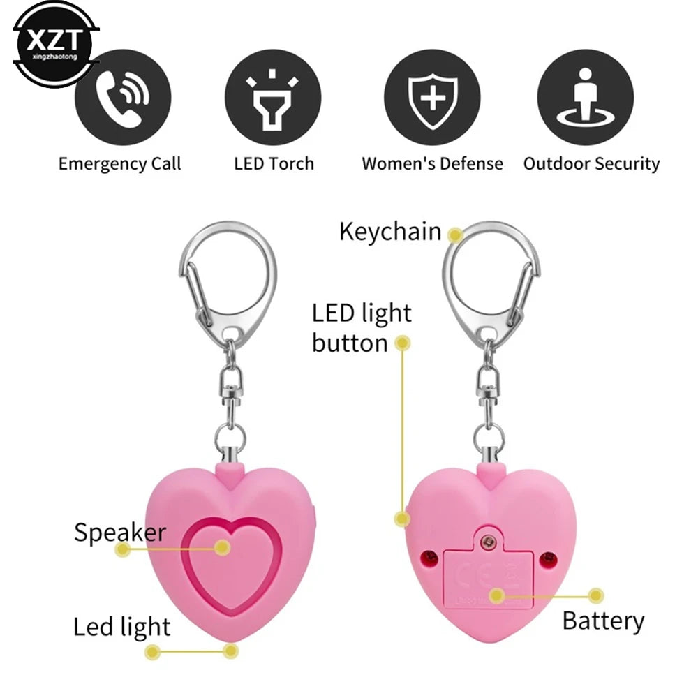 Συναγερμός Αυτοάμυνας 130dB με LED Φως - Personal Safety Alarm Keychain για Γυναίκες