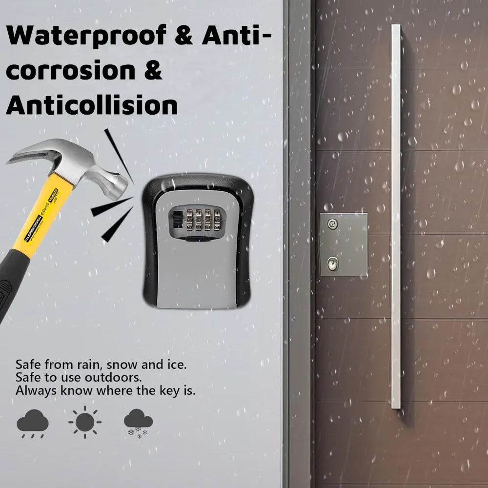 Κουτί Ασφαλείας Κλειδιών με Κωδικό 4 Ψηφίων - Wall Mounted Key Lock Box