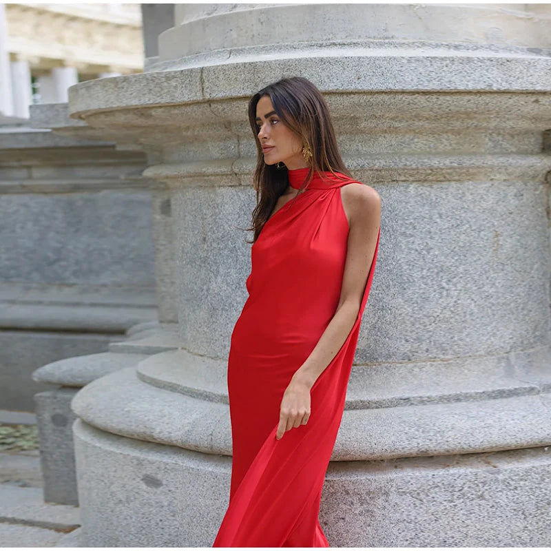 Σατέν Καλοκαιρινό Φόρεμα