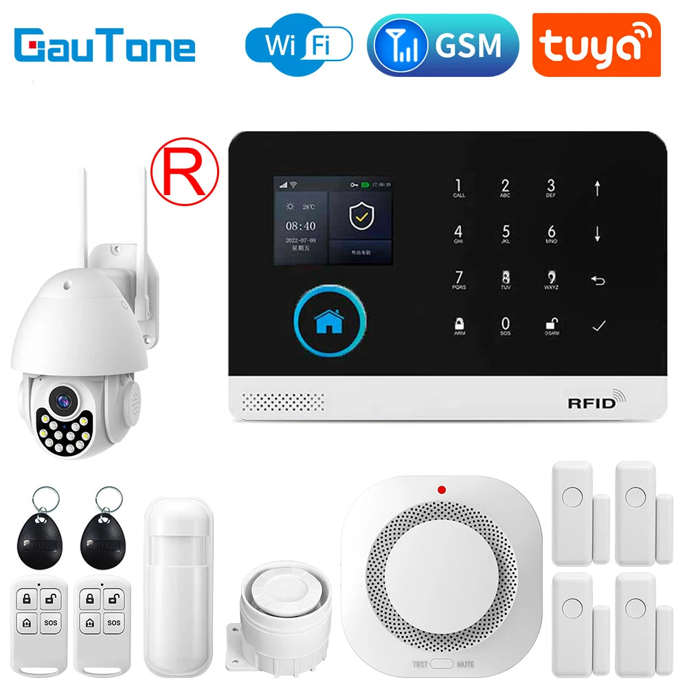 Σύστημα Συναγερμού GSM WiFi TUYA - Ασύρματο Smart Home 433MHz για Προστασία Σπιτιού