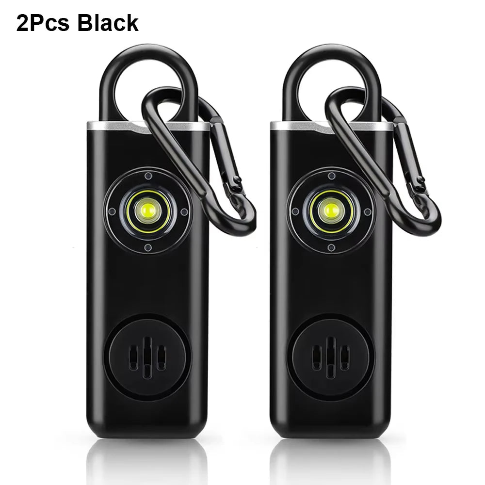 Συναγερμός Αυτοάμυνας 130dB - Επαναφορτιζόμενο Μπρελόκ Ασφαλείας με LED για Γυναίκες, Παιδιά, Ηλικιωμένους