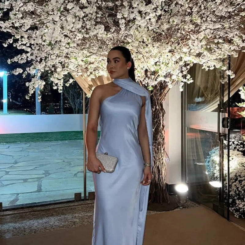 Σατέν Καλοκαιρινό Φόρεμα