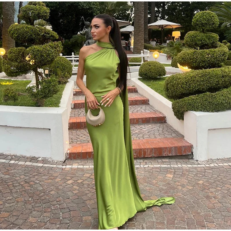 Σατέν Καλοκαιρινό Φόρεμα