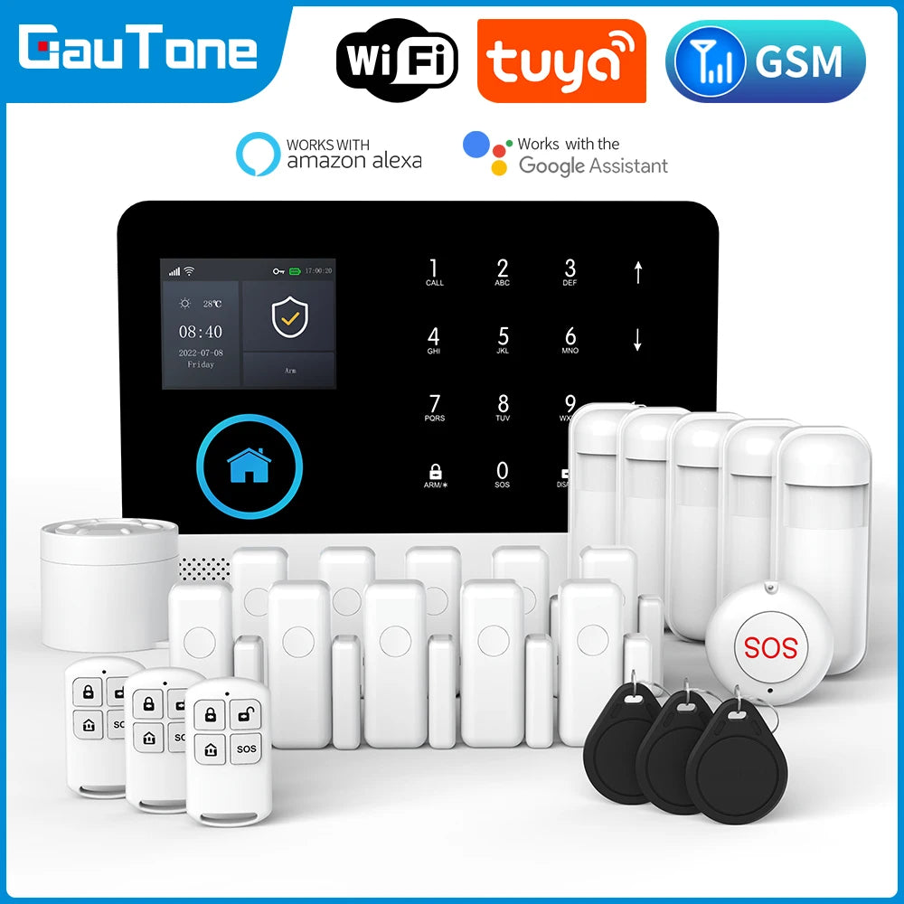 Σύστημα Συναγερμού GSM WiFi TUYA - Ασύρματο Smart Home 433MHz για Προστασία Σπιτιού