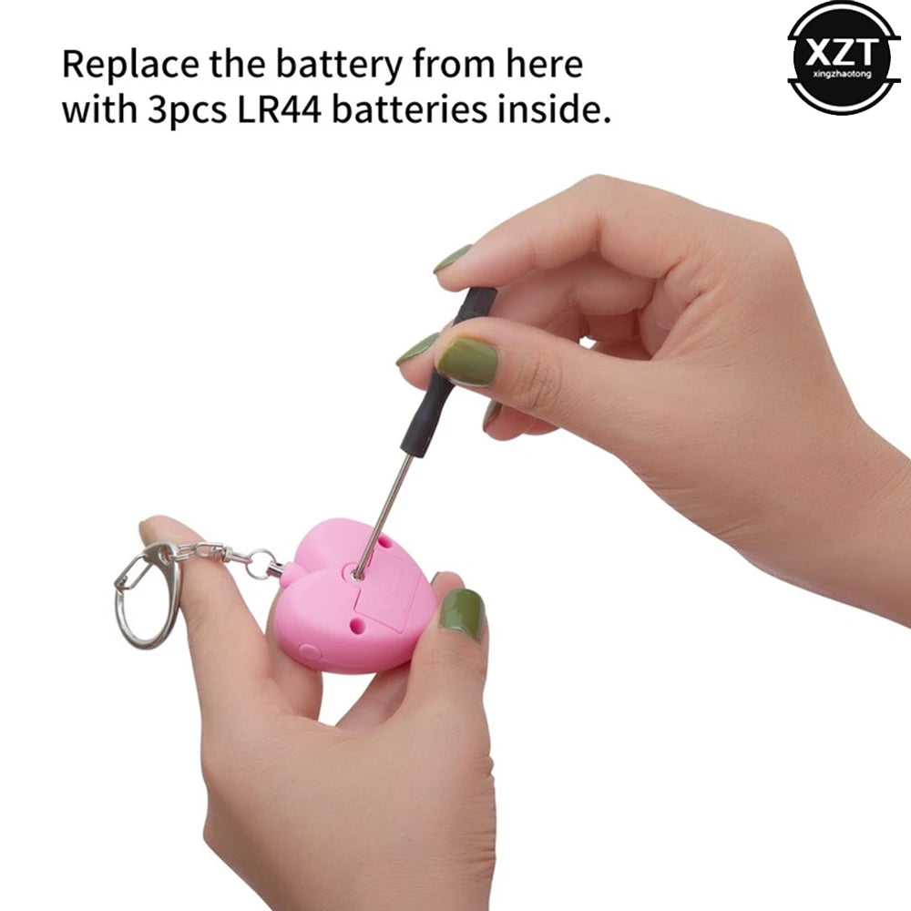 Συναγερμός Αυτοάμυνας 130dB με LED Φως - Personal Safety Alarm Keychain για Γυναίκες