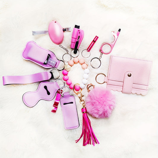 Σετ Ασφαλείας 12 Τεμαχίων για Γυναίκες - Μπρελόκ Αυτοάμυνας Πολλαπλών Χρήσεων